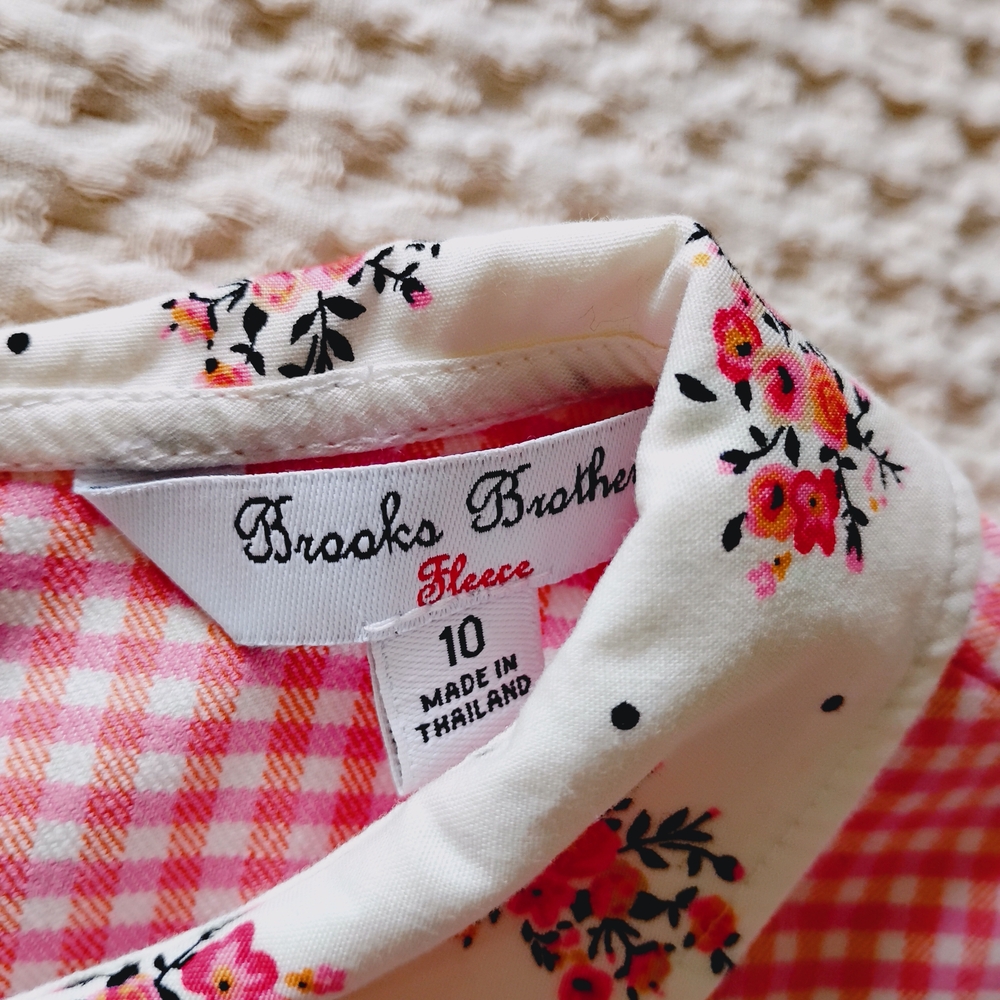 Brooks Brothers Pink Checkered Kids Dress - Picture 4 of 4